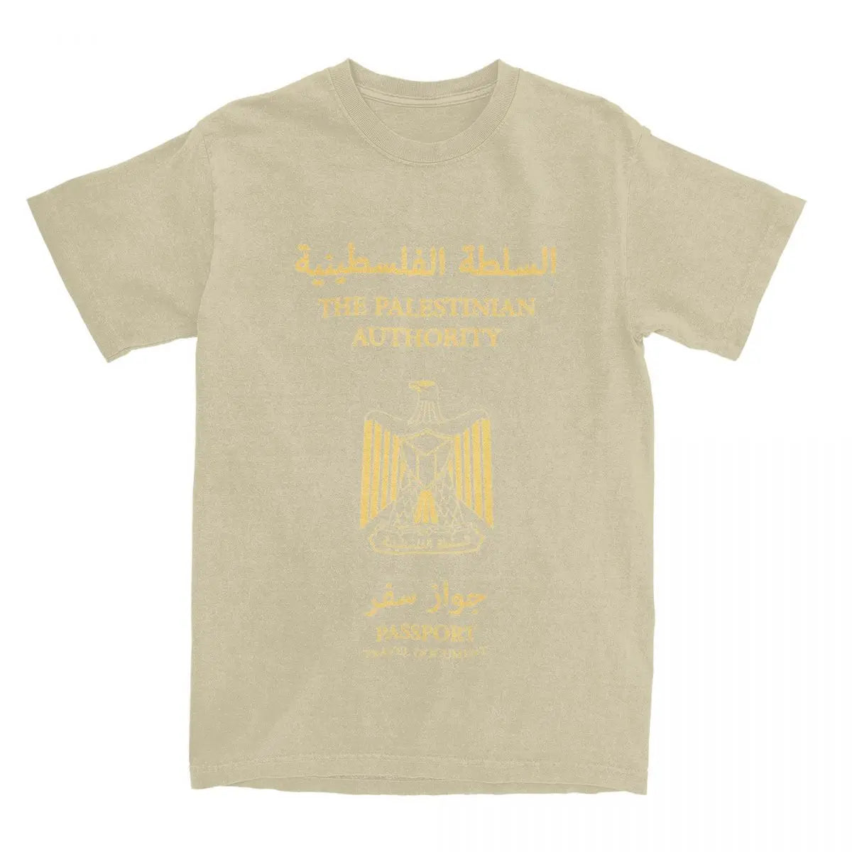 Palestine Palestinian Passport T-Shirt Summer Classic T Shirts 100% Cotton Novelty Tshirt For Mens Short Sleeve Printed Tees