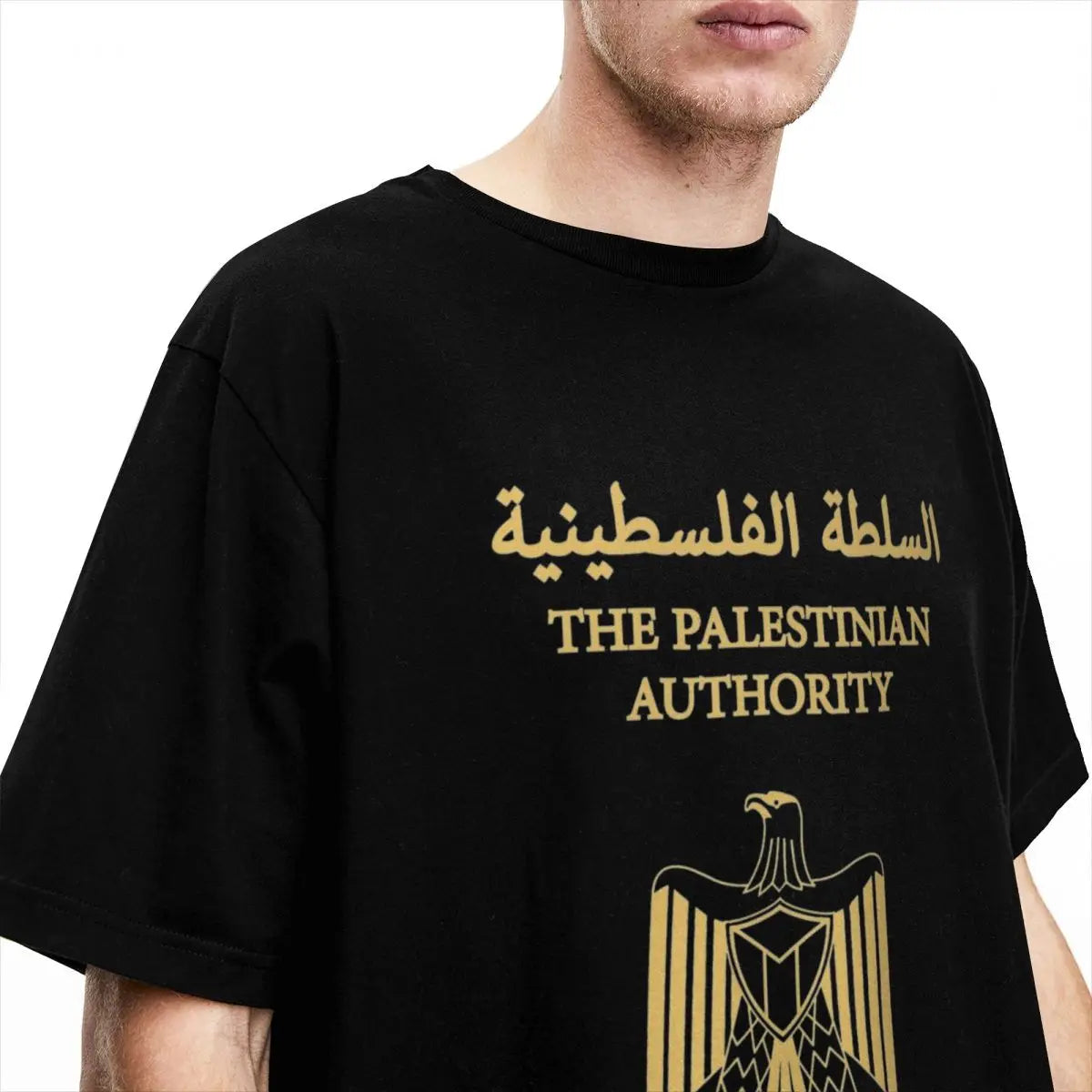 Palestine Palestinian Passport T-Shirt Summer Classic T Shirts 100% Cotton Novelty Tshirt For Mens Short Sleeve Printed Tees