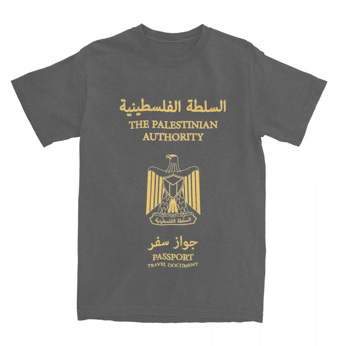 Palestine Palestinian Passport T-Shirt Summer Classic T Shirts 100% Cotton Novelty Tshirt For Mens Short Sleeve Printed Tees