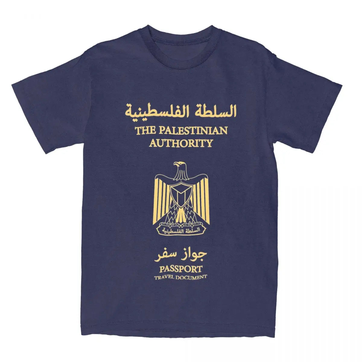 Palestine Palestinian Passport T-Shirt Summer Classic T Shirts 100% Cotton Novelty Tshirt For Mens Short Sleeve Printed Tees