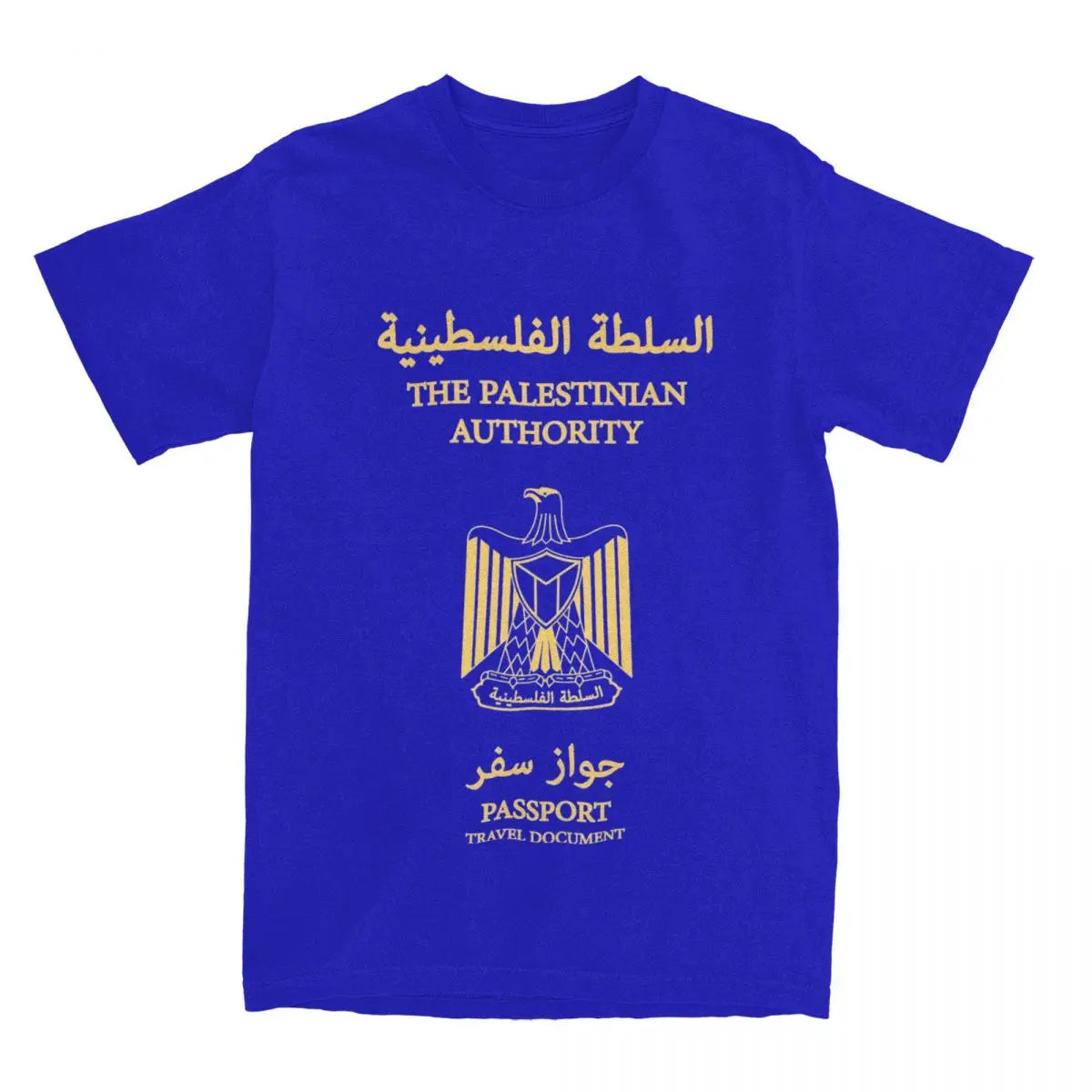 Palestine Palestinian Passport T-Shirt Summer Classic T Shirts 100% Cotton Novelty Tshirt For Mens Short Sleeve Printed Tees